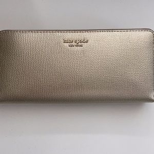 Kate Spade Gold Slim Continental Wallet